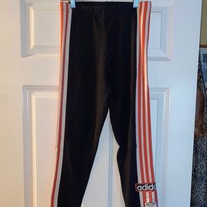 Adidas three stripe leggings